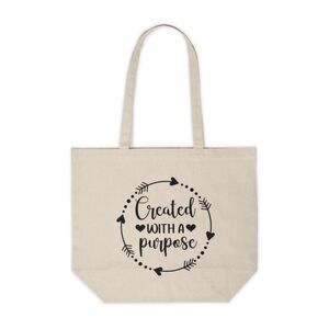 Created with a Purpose Custom Canvas Tote Bag